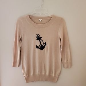 J. Crew Beige Nautical Sweater